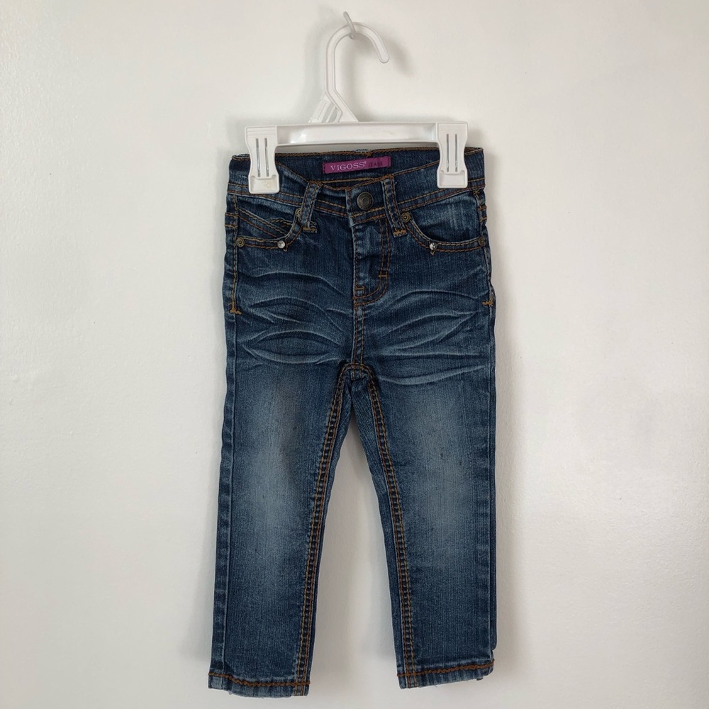 Girls Dressy Vigoss Dark Blue Kids Denim Jeans